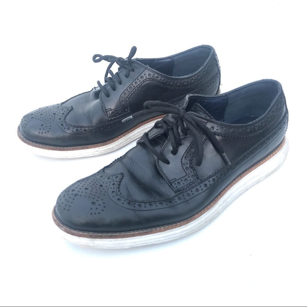 COLE HAAN Lunar grand Shoes Wingtip Oxford 9 black